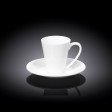 Чашка кофейная и блюдце 110мл(WL-993054/AB)