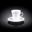 Набор: кофейная чашка + блюдце 160мл(WL-993005/AB)