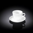 Набор: кофейная чашка + блюдце 75мл(WL-993173/AB)