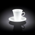 Чашка кофейная и блюдце 90мл(WL-993108/AB)