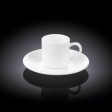 Чашка кофейная и блюдце 90мл(WL-993007/AB)