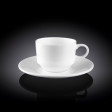 Чашка кофейная и блюдце 140мл(WL-993039/AB)